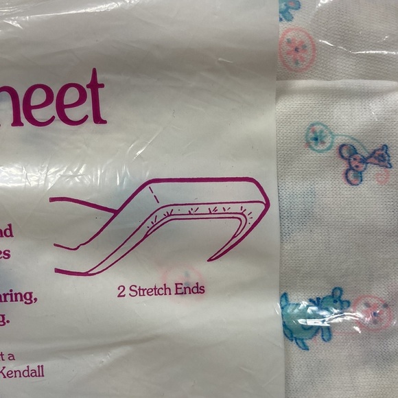 NWT vintage curity knit crib sheet gender neutral unisex - Picture 5 of 6